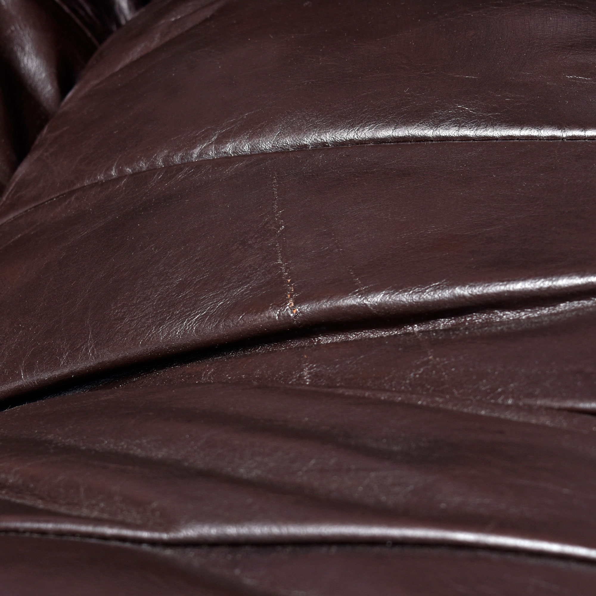 Percival Lafer MP-116 Modular Lounge Chairs in Original Brown Leather