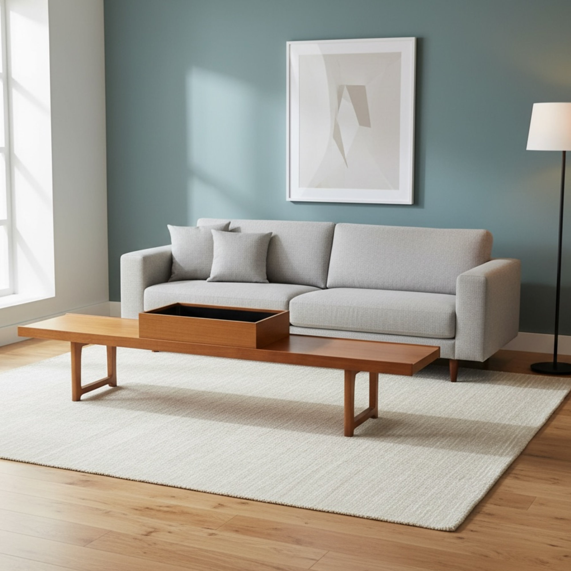 Torborjn Afdal for Bruksbo teak planter bench coffee table