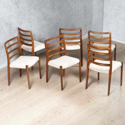 JL Moller Model 85 Danish Teak Dining Chairs