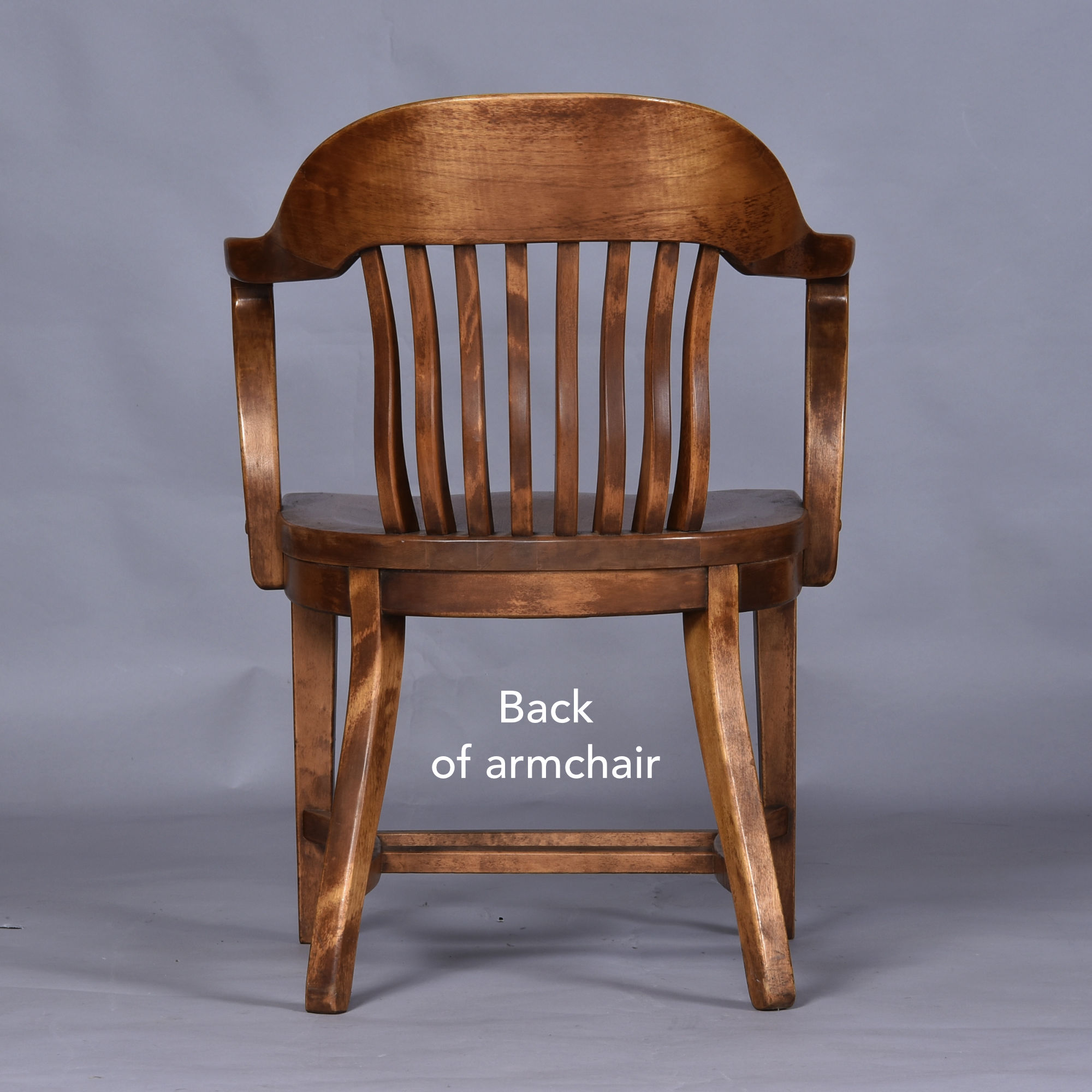 Solid wood vintage bankers or library chairs