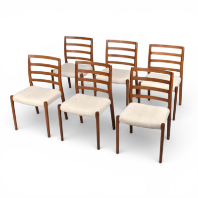 JL Moller Model 85 Danish Teak Dining Chairs