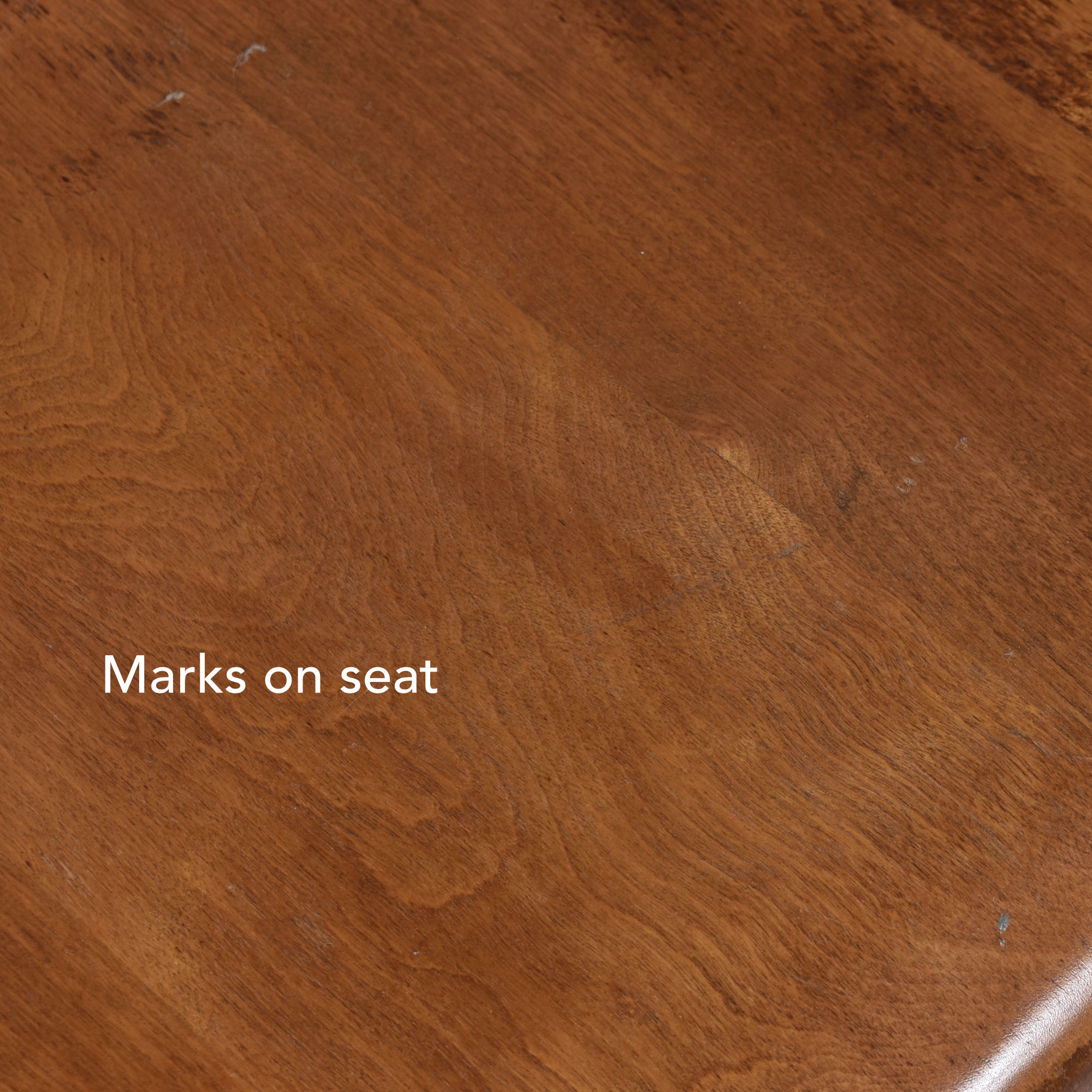 Wear on solid wood vintage bankers or library chairs