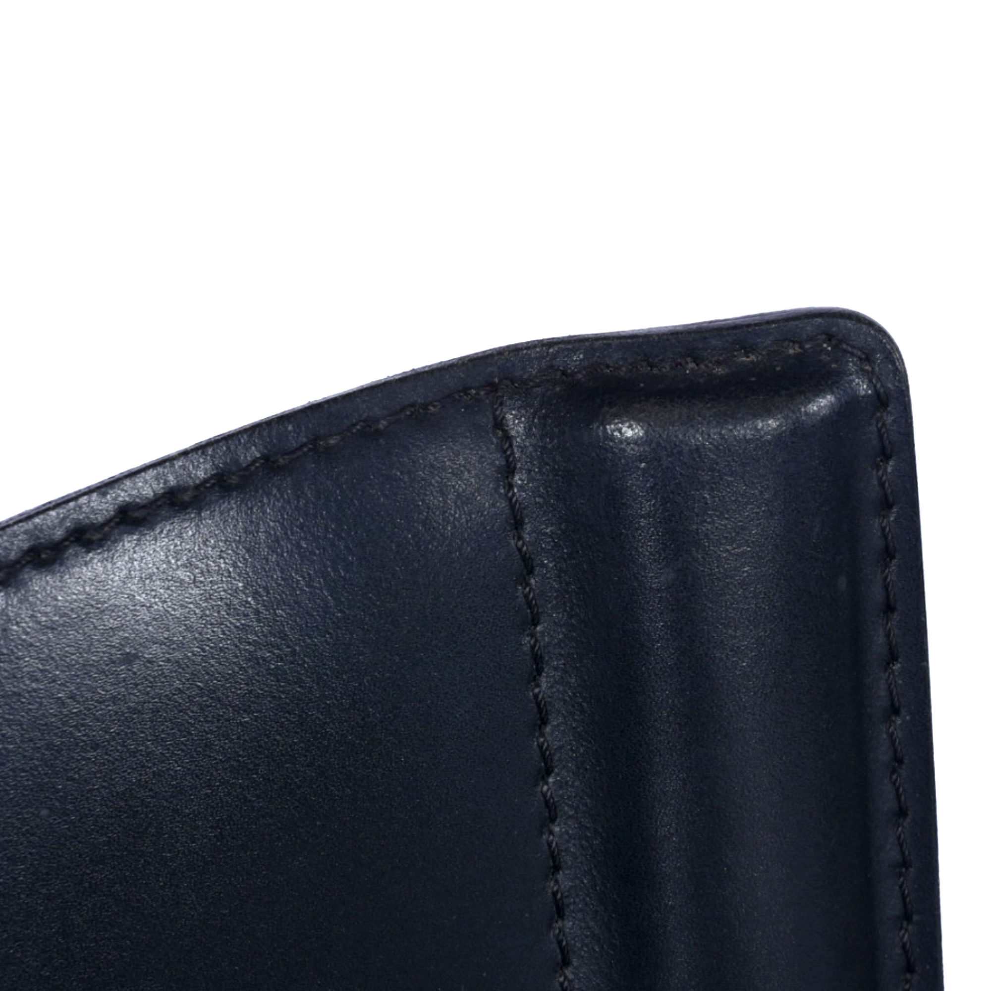 Frag Italian black leather bar stools with full backs