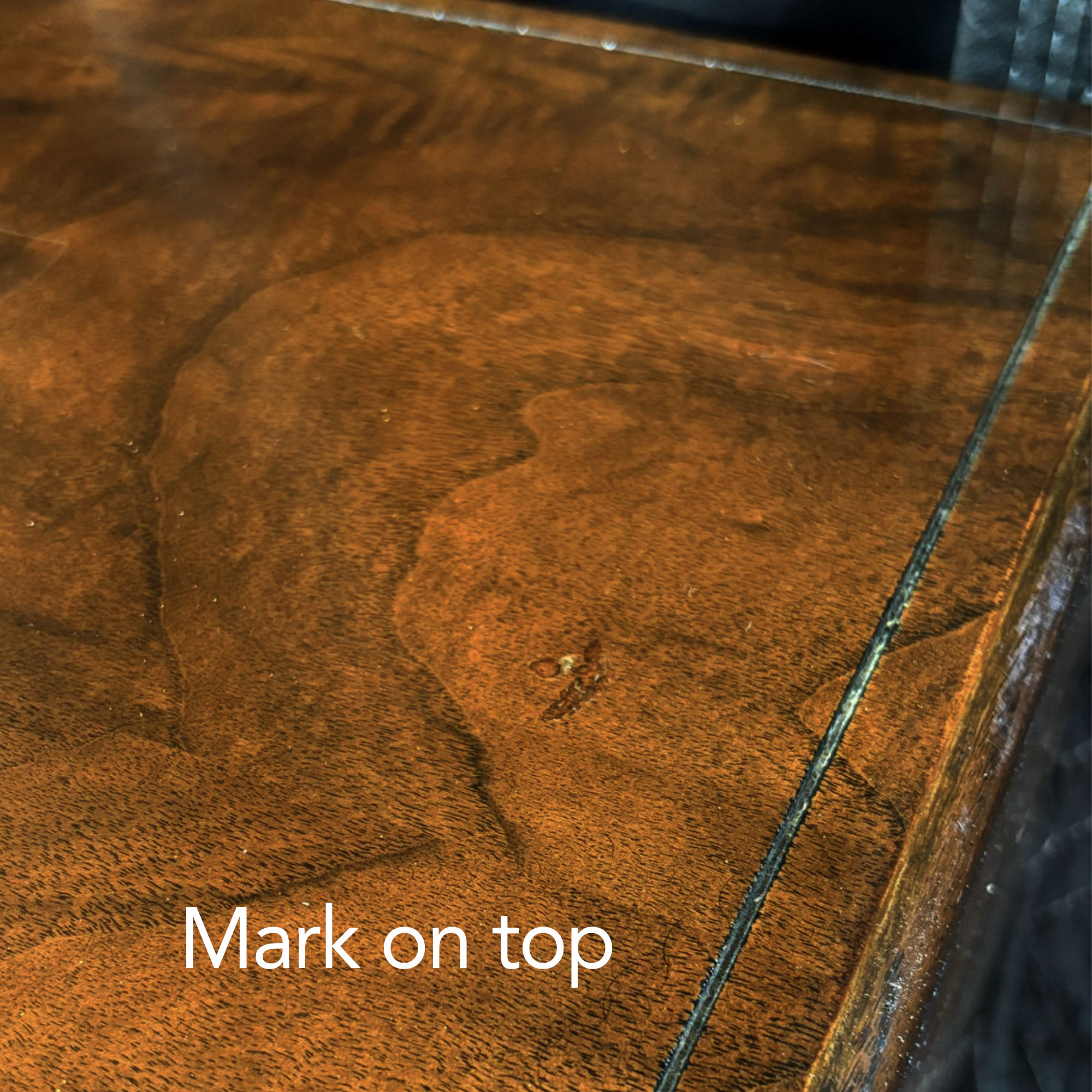 Romweber burl walnut and gold accent 1970s credenza with filing cabinet