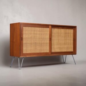 Borge Mogensen for Karl Andersson & Soner Teak Cane Front Cabinet