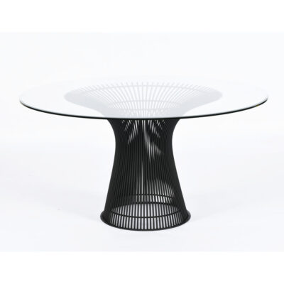 Warren Platner for Knoll 54 round glass dining table