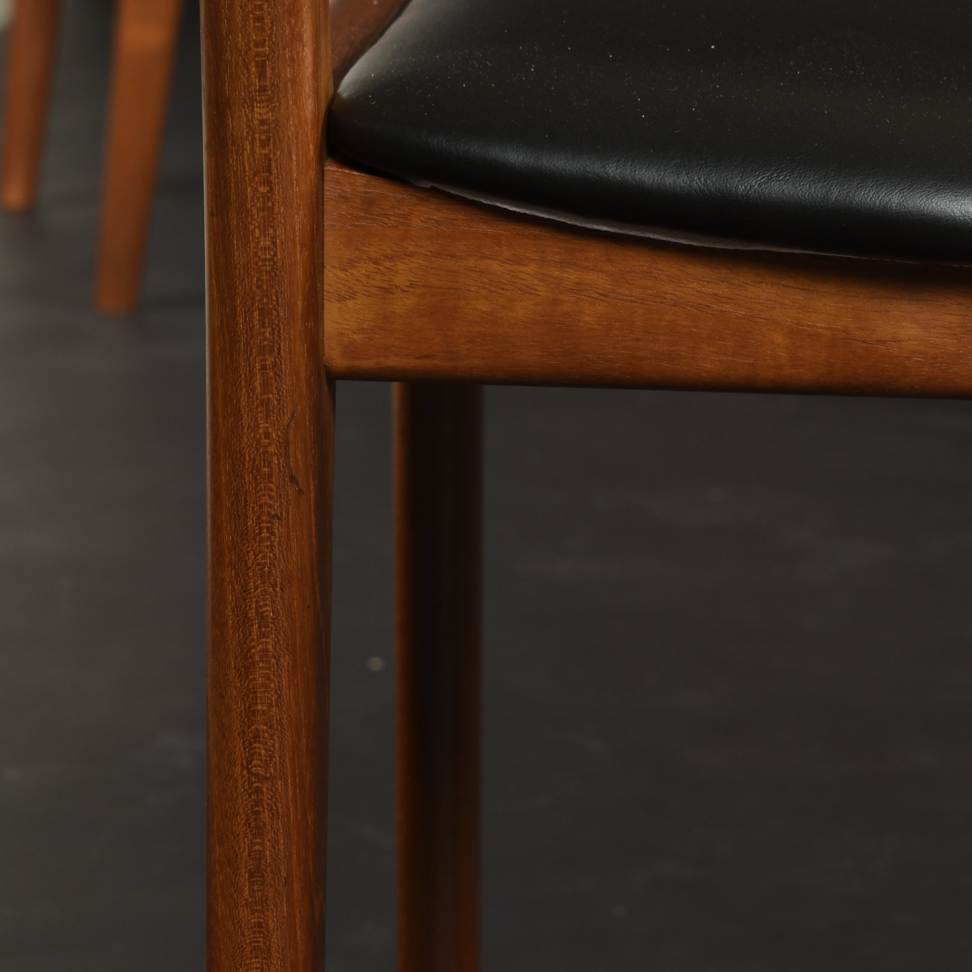 8 Karl Erik Ekselius for J.O. Carlsson Swedish Caned Teak Dining Chairs - Image 15