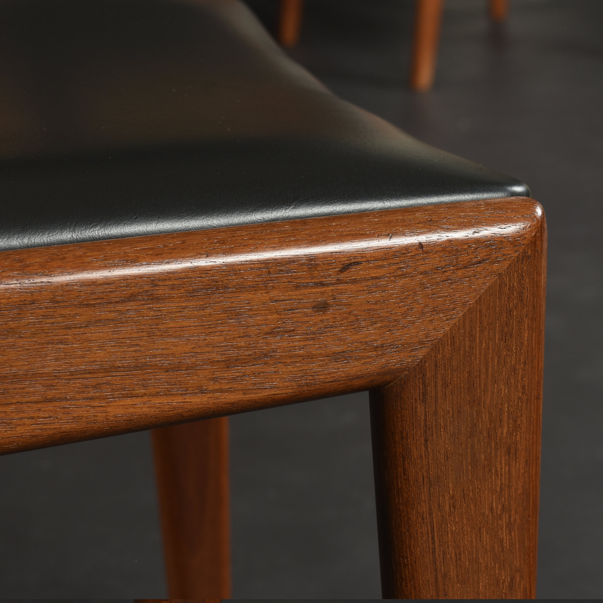 8 Karl Erik Ekselius for J.O. Carlsson Swedish Caned Teak Dining Chairs - Image 17