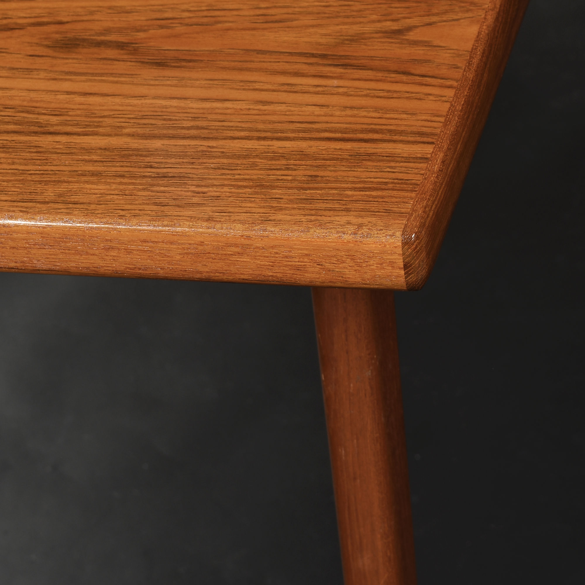Danish Modern Teak Draw-Leaf Dining Table