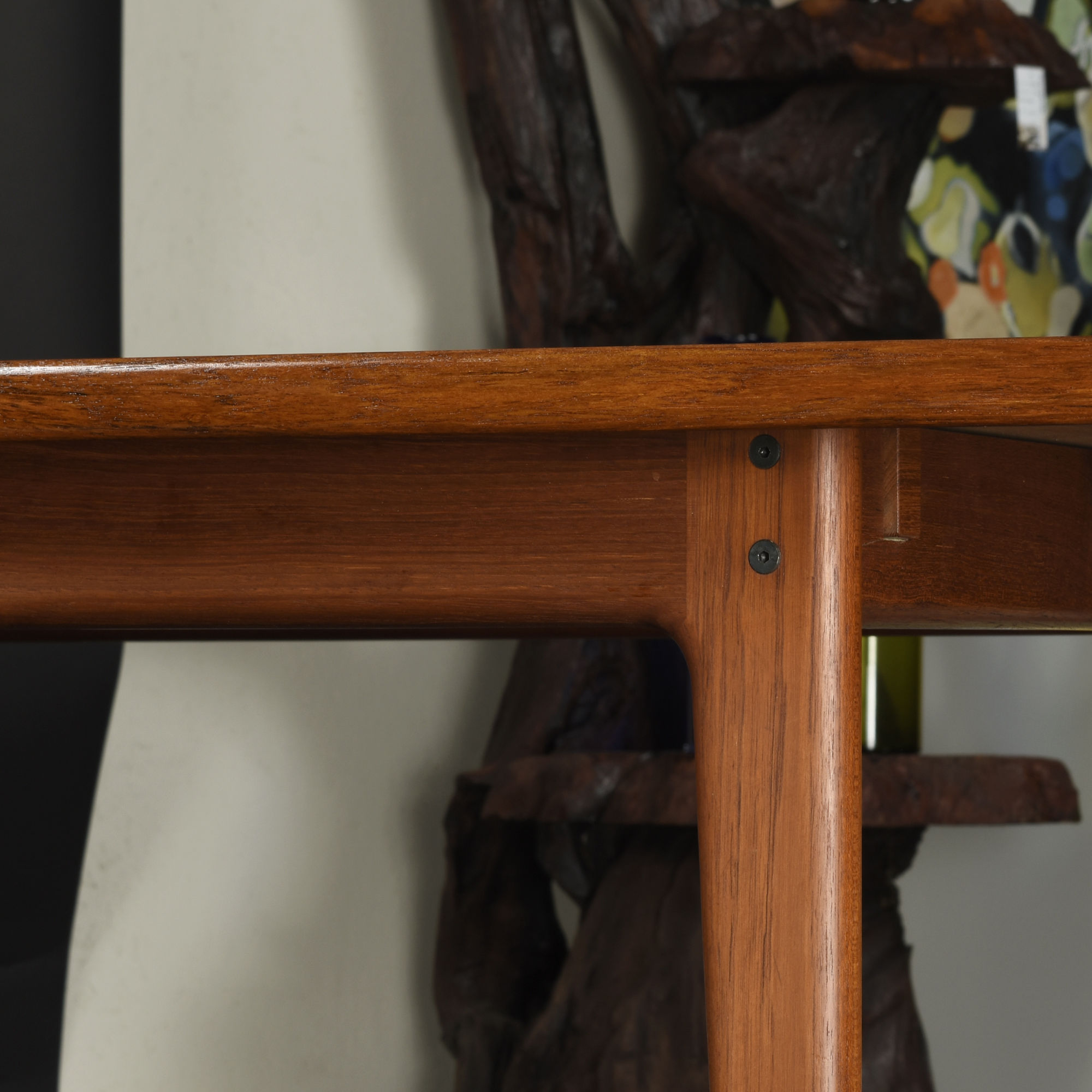 Danish Modern Teak Draw-Leaf Dining Table