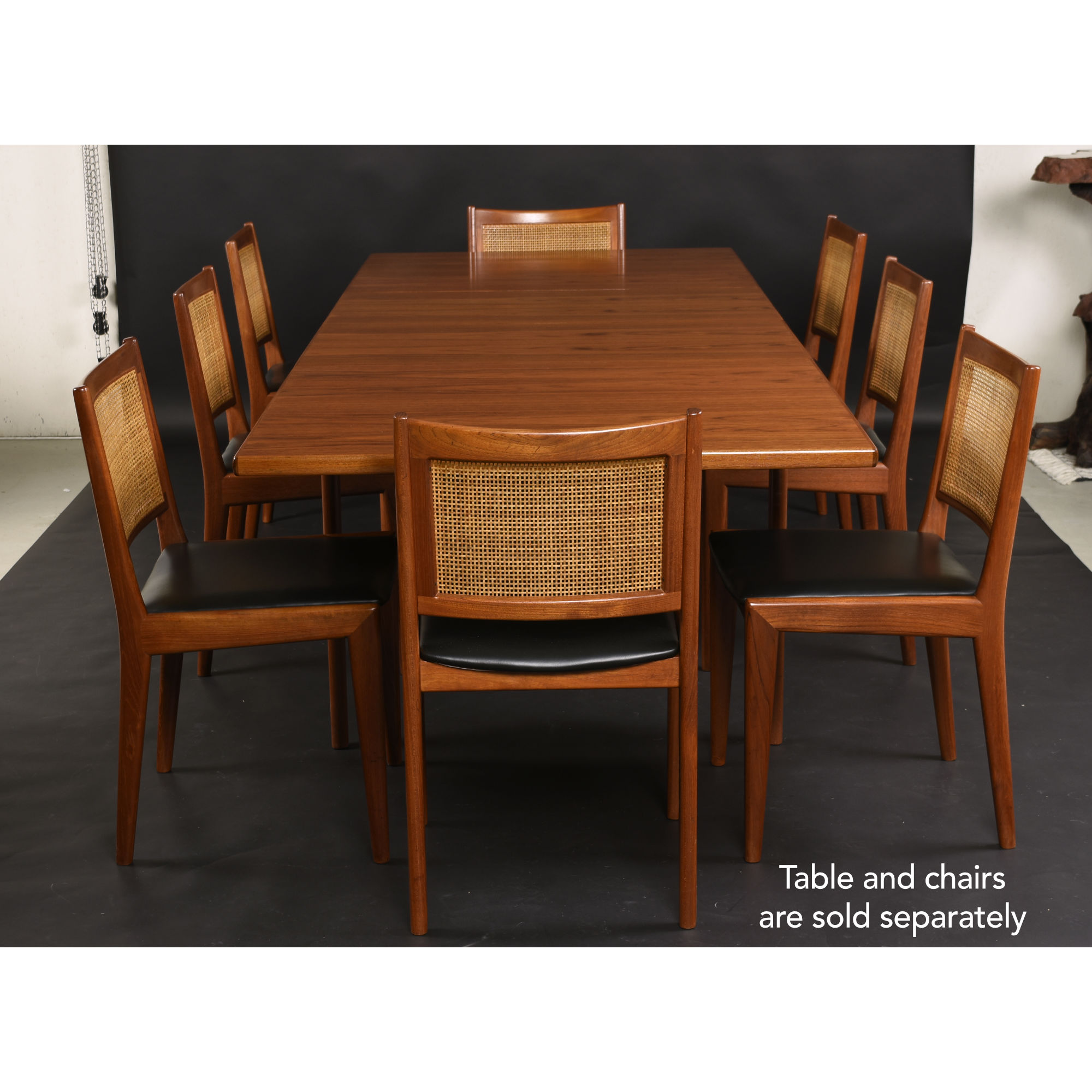 Danish Modern Teak Draw-Leaf Dining Table