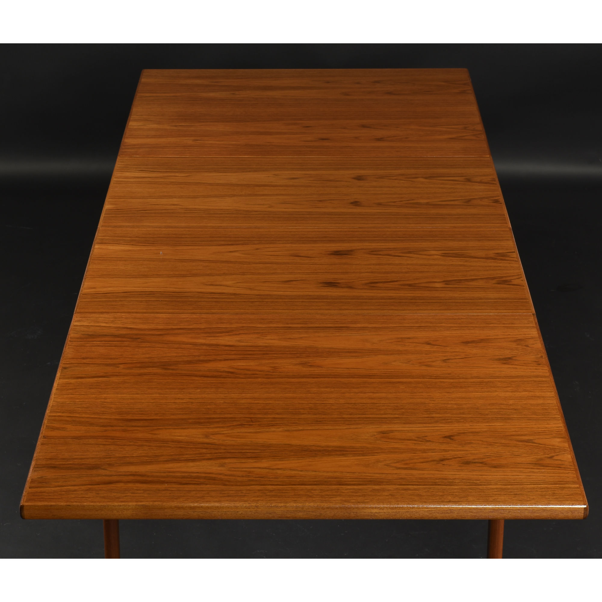 Danish Modern Teak Draw-Leaf Dining Table