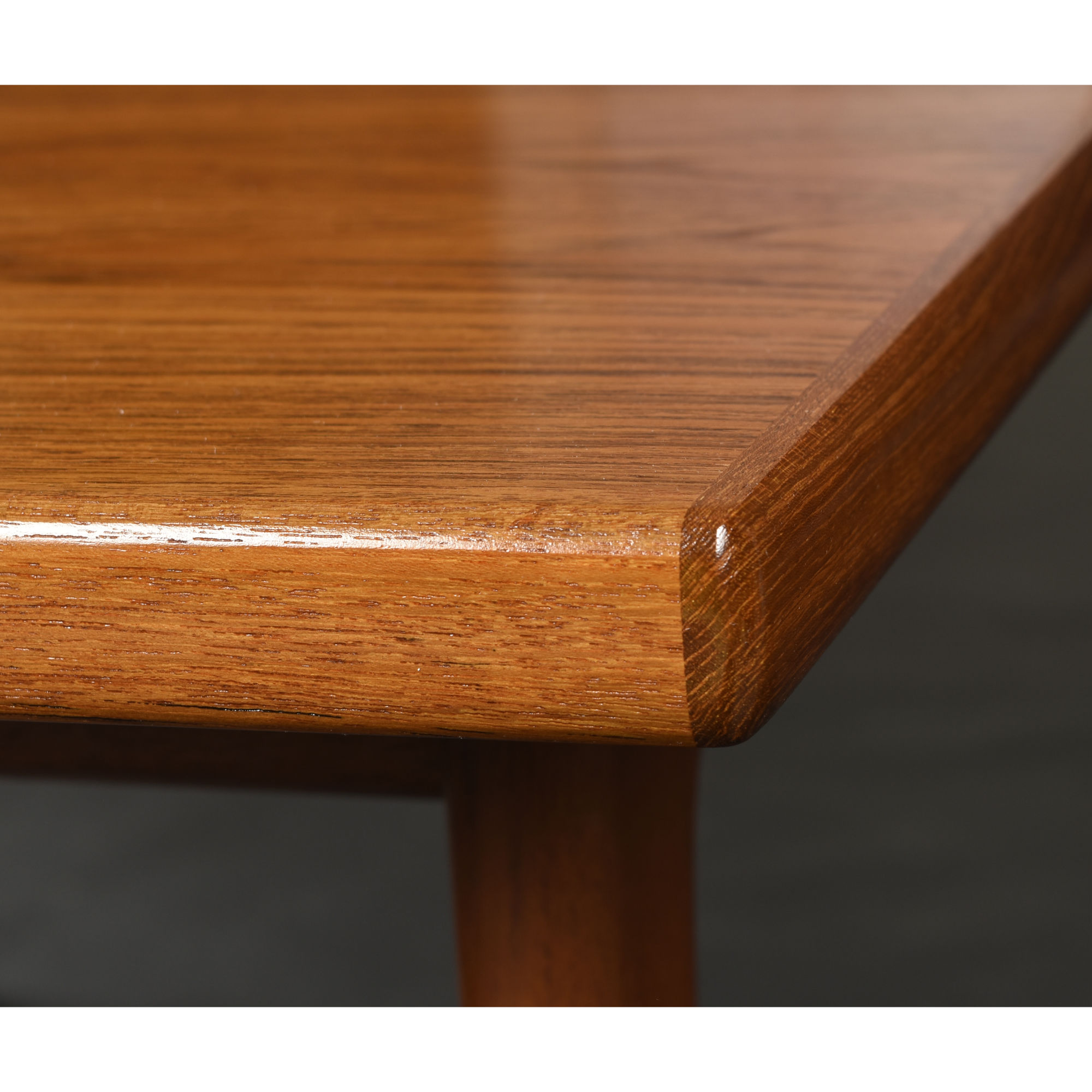 Danish Modern Teak Draw-Leaf Dining Table