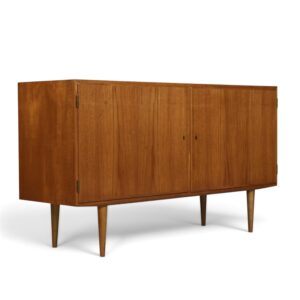 Poul Hundevad 54.5 Inch Danish Modern Teak Credenza