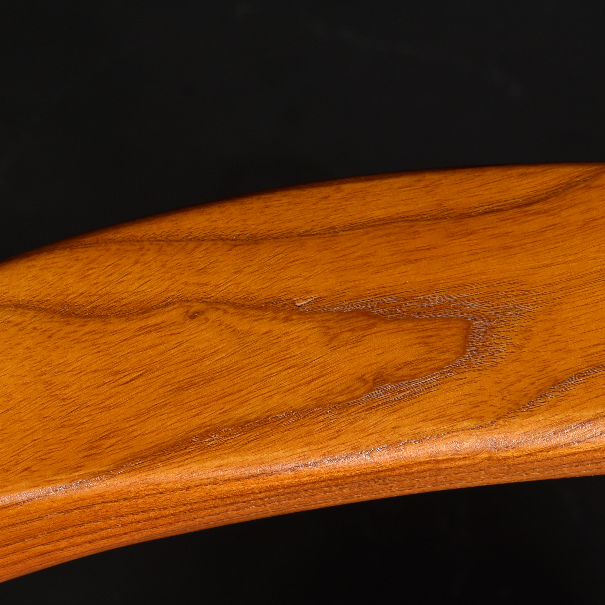 Mid-Century Modern Hans Wegner style bowed armchair