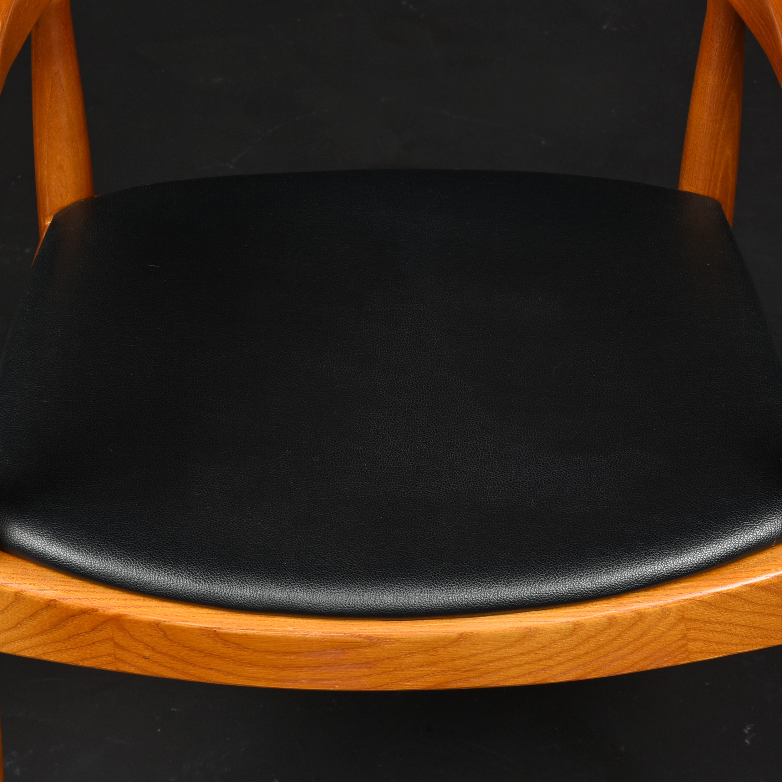 Mid-Century Modern Hans Wegner style bowed armchair