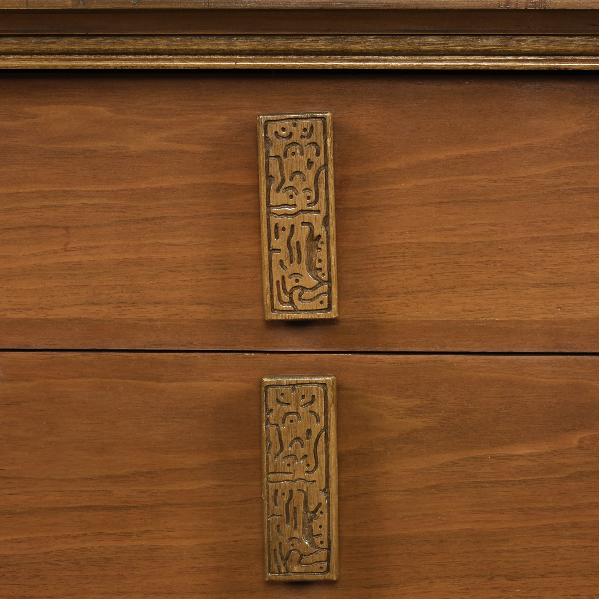 Bassett Aztec nightstand in Mayan walnut finish