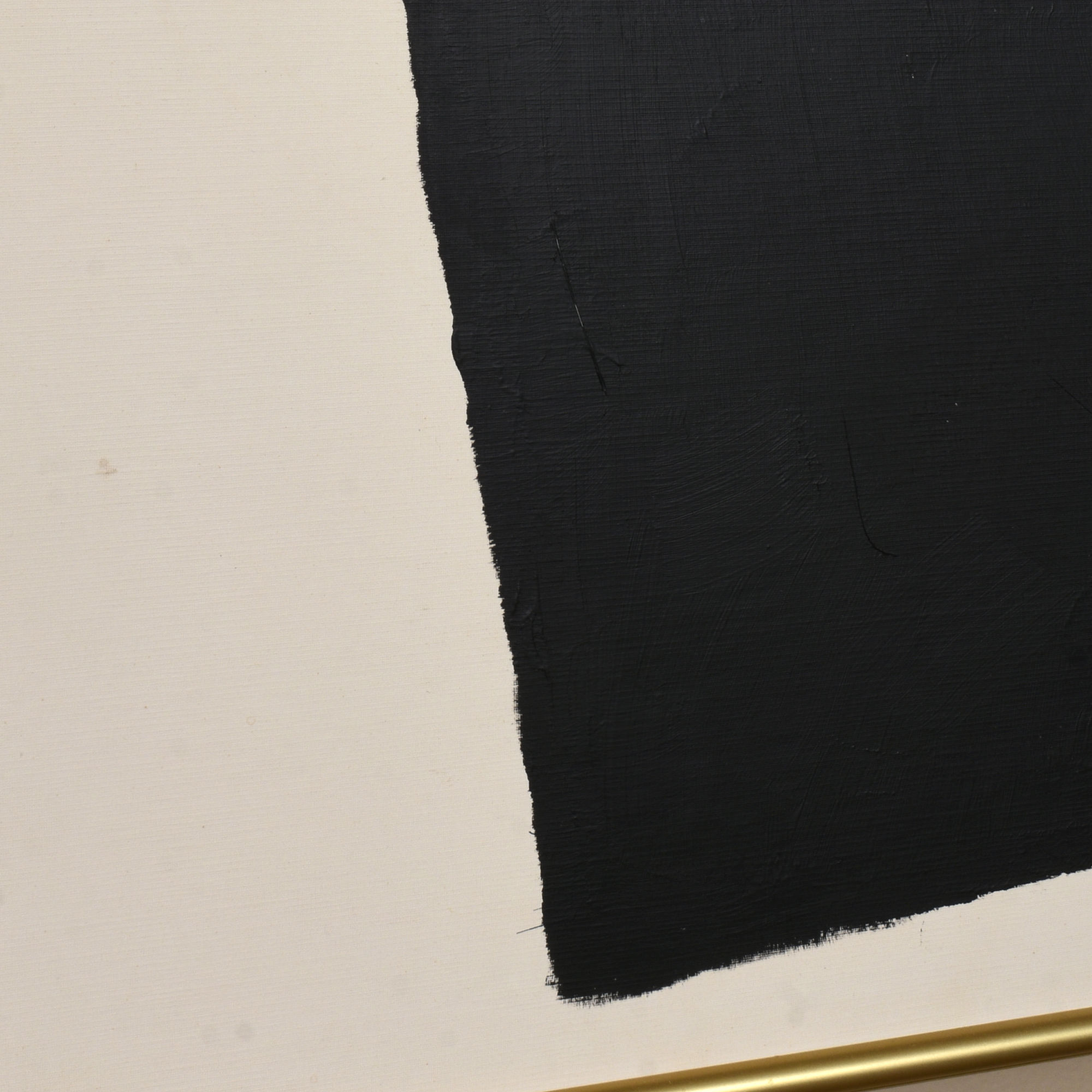Figueredo 1988 black and white geometric colorfield painting